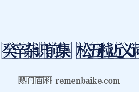 癸辛杂识前集·松五粒近义词是什么意思的图片